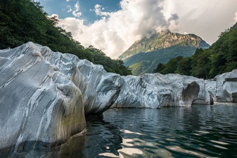 The Verzasca mountain river
