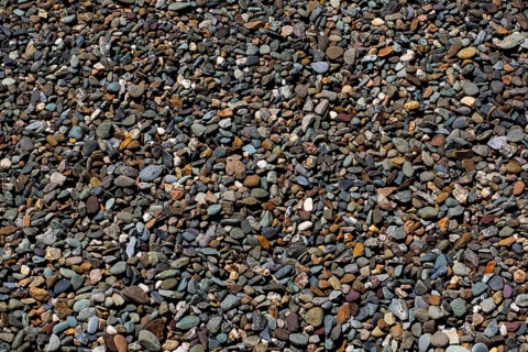 Gravel and stones