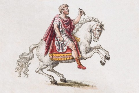 Roman general on horseback