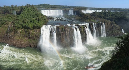 View of the Iguazu Falls from the Brazilian side