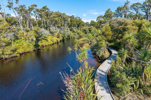 River with path