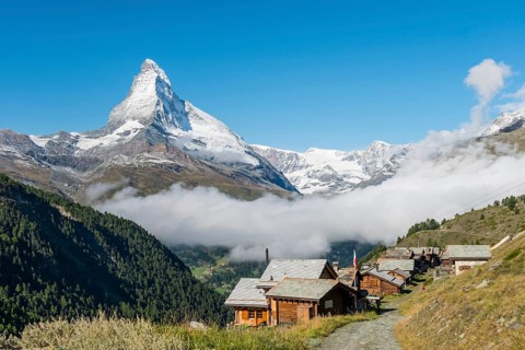 Snow-covered Matterhorn
