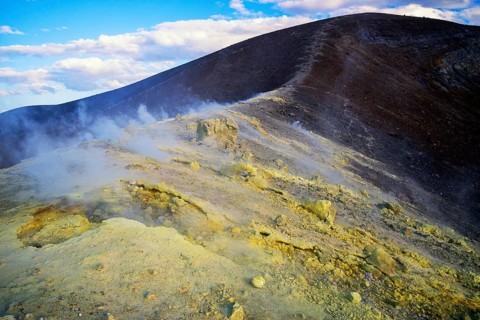 Sulphur and fumarole smoke