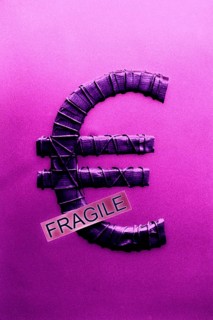 Euro symbol with label Fragile