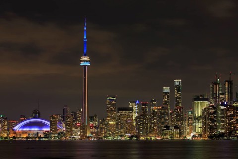 Skyline at night