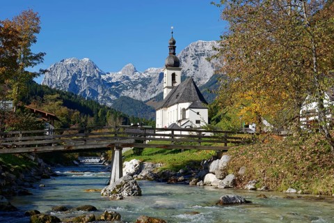 Parish Church of St. Sebastian with Ramsauer Ache