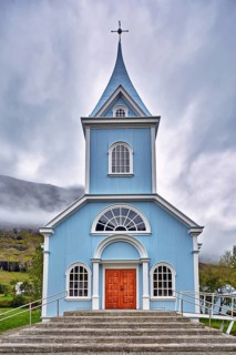 Blue church