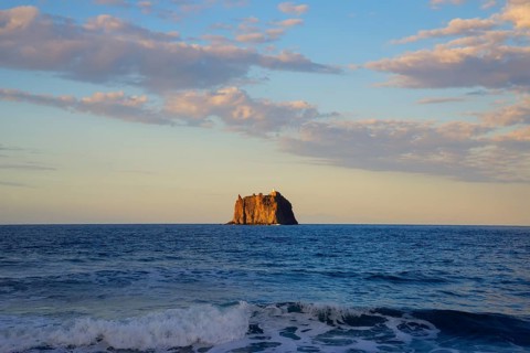 Cliff island Strombolicchio