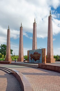 Granite obelisks