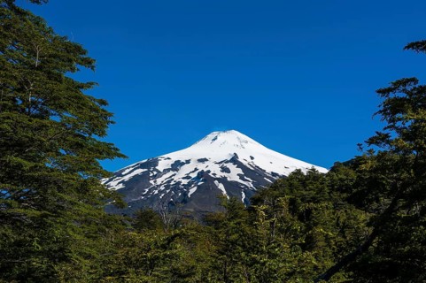 Snowcapped volcano Villarrica