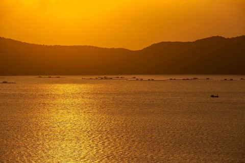 Sunset over sea