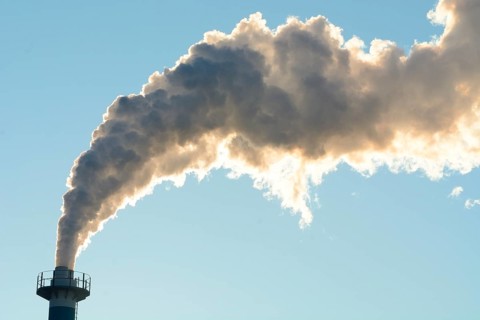 Smoke from an industial chimney