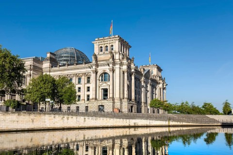 Reichstag at the river Spree