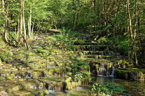 Travertine terraces