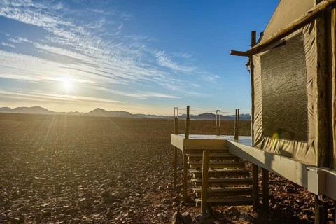 Luxury tents in the Namib Desert