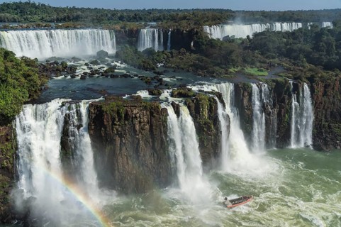 View of the Iguazu Falls from the Brazilian side