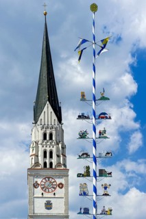 Bell tower of the parish church of St. Johannes Baptist