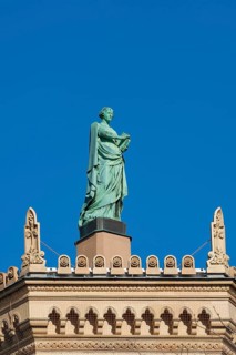 Figure Sapentia wisdom on the building