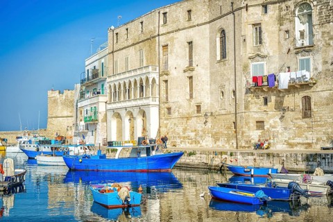 Blue boats