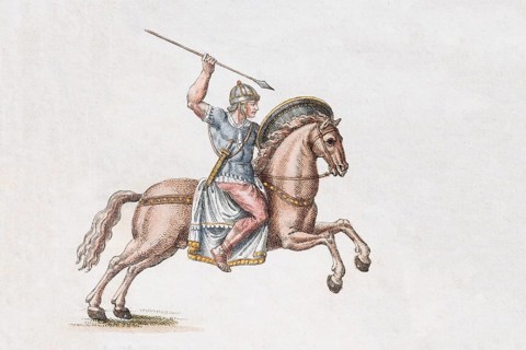 Roman soldier on horseback