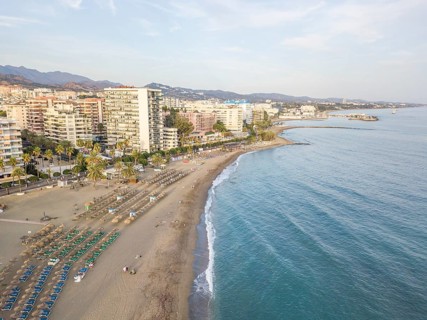 Aerial view of costa del sol in Marbella