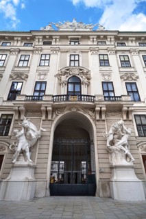 Sculptural group at gate of Imperial Chancellery Wing