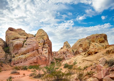 Orange-red rock formations