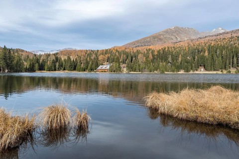 Lake Prebersee in autumn