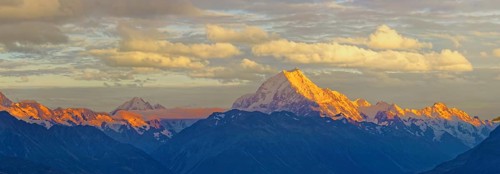 The peak of snowy Mount Cook