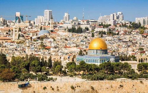 Skyline of the Old City at Temple Mount