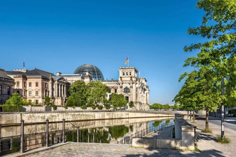 Reichstag at the river Spree