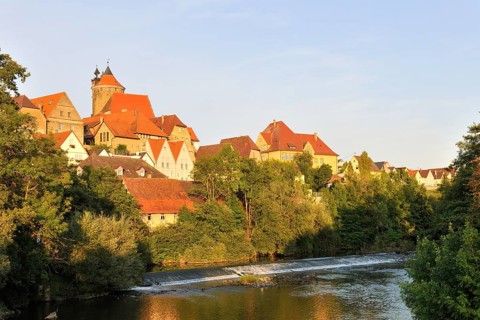 Cityscape of Besigheim an der Enz with Schochenturm