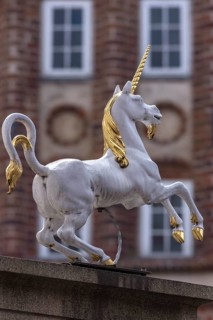 Unicorn figure on pharmacy