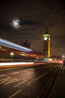 Palace of Westminster with Big Ben at night