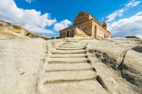 Stairs leading to 10th century Christian Prince's basilica