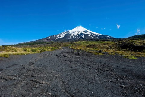 Snowcapped volcano Villarrica