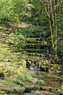 Travertine terraces