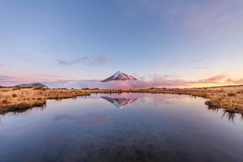 Reflection in Pouakai Tarn lake