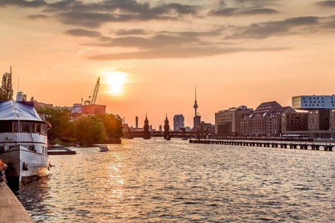 Spree Oberbaum Bridge and TV Tower