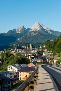 Village view with parish church St. Andreas and collegiate church St. Peter