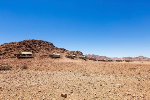 Luxury tents in the Namib Desert