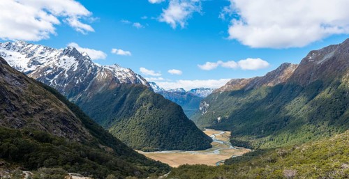 View on the Routeburn Flats