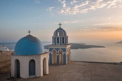Blue dome and belfry