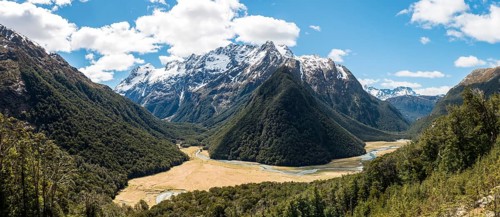 View on the Routeburn Flats