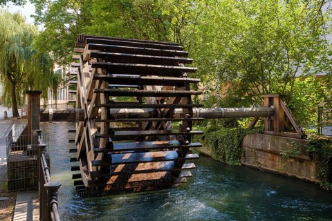Waterwheel at Schwall-Lech