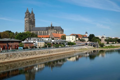 Magedeburg Cathedral on the Elbe