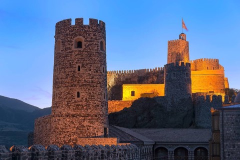 Rabati Castle at sunset