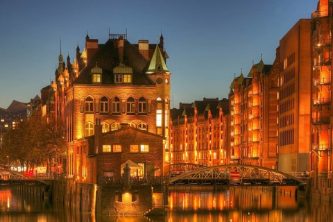 Wasserschlosschen at dusk