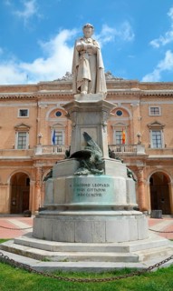 Statue of Count Giacomo Leopardi