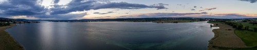 Evening atmosphere at Untersee from Konstanz to the island of Reichenau